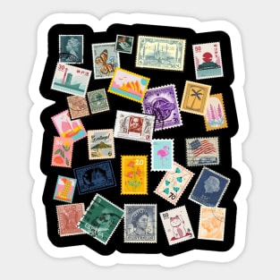 Stamps , travel adventure Sticker